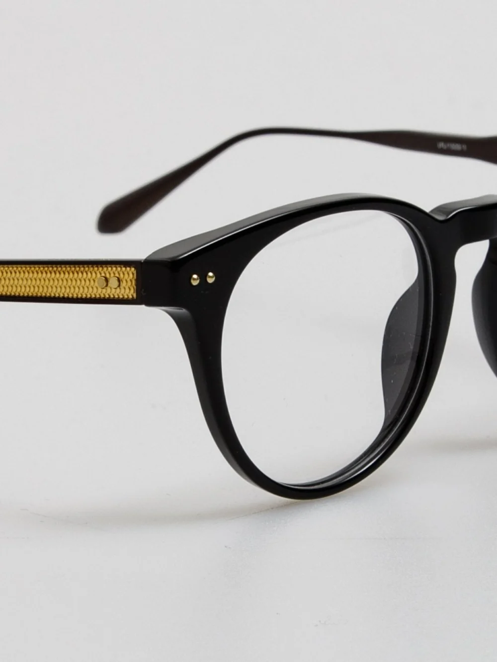 Linda Farrow Kaan Optical Frame, black, view 6