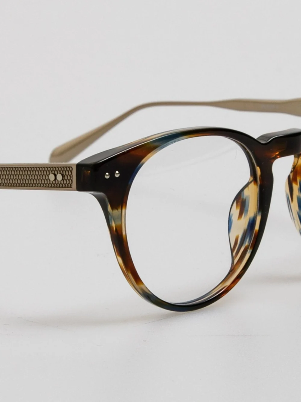 Linda Farrow Kaan Optical Frame, earth horn, view 5