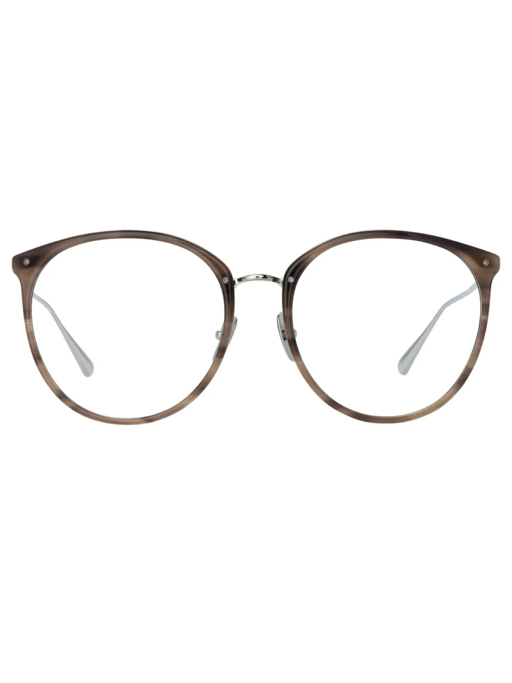 Linda Farrow Kings Optical Frame in grey horn