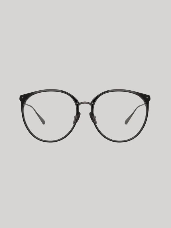 Linda Farrow Kings Optical Frame in Matt Black