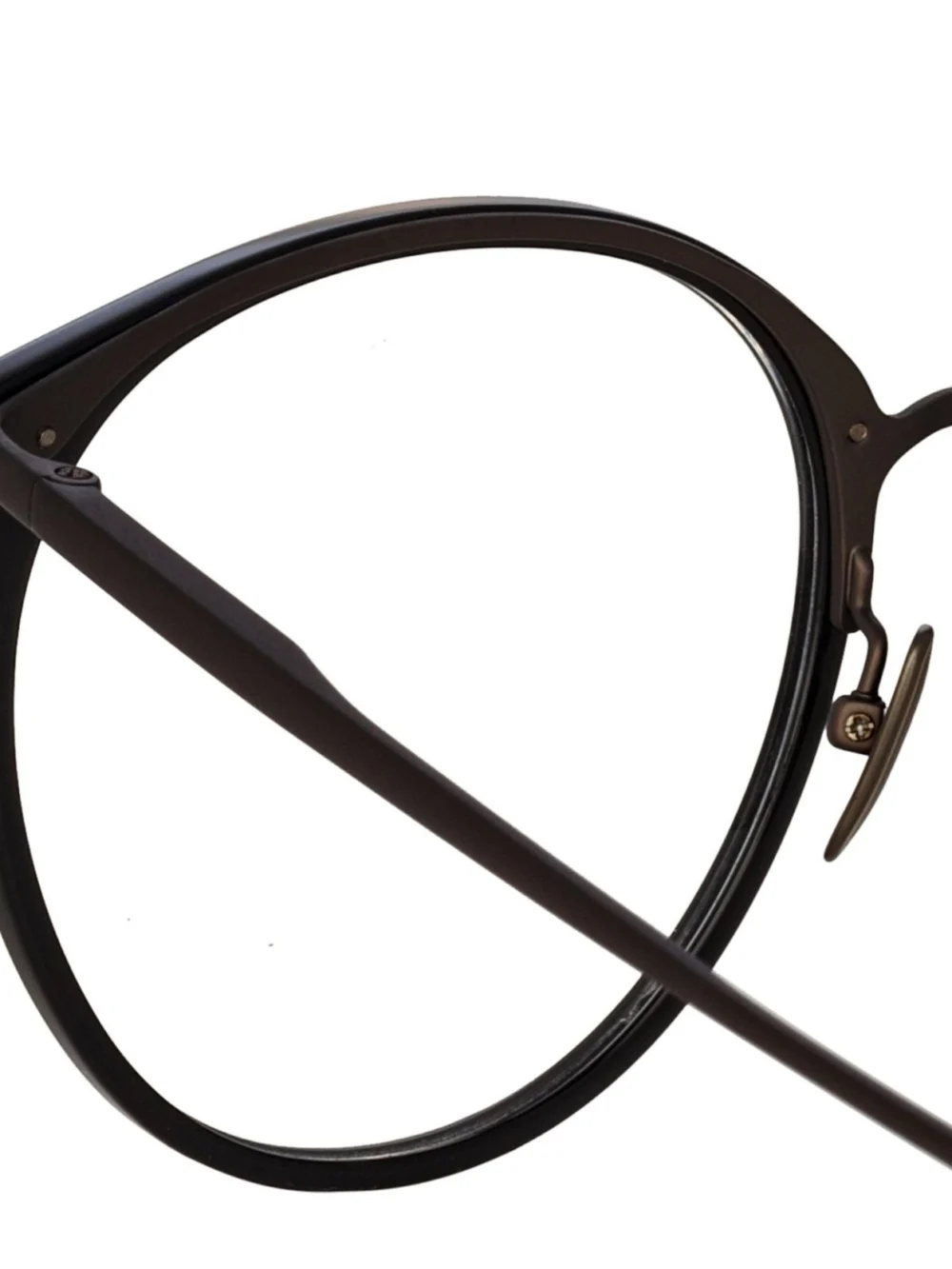 Linda Farrow Kings Optical Frame, matt black, view 6