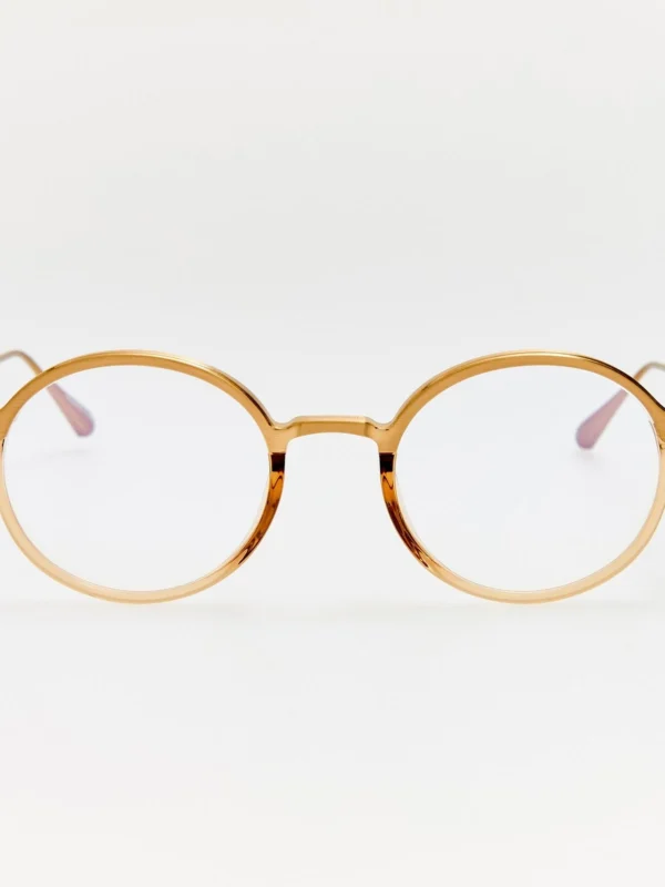 Linda Farrow Kit Optical in Matt Champagne and Honey