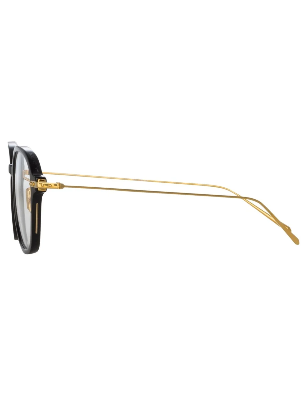Linda Farrow Lane Square Optical Frame, black, view 5