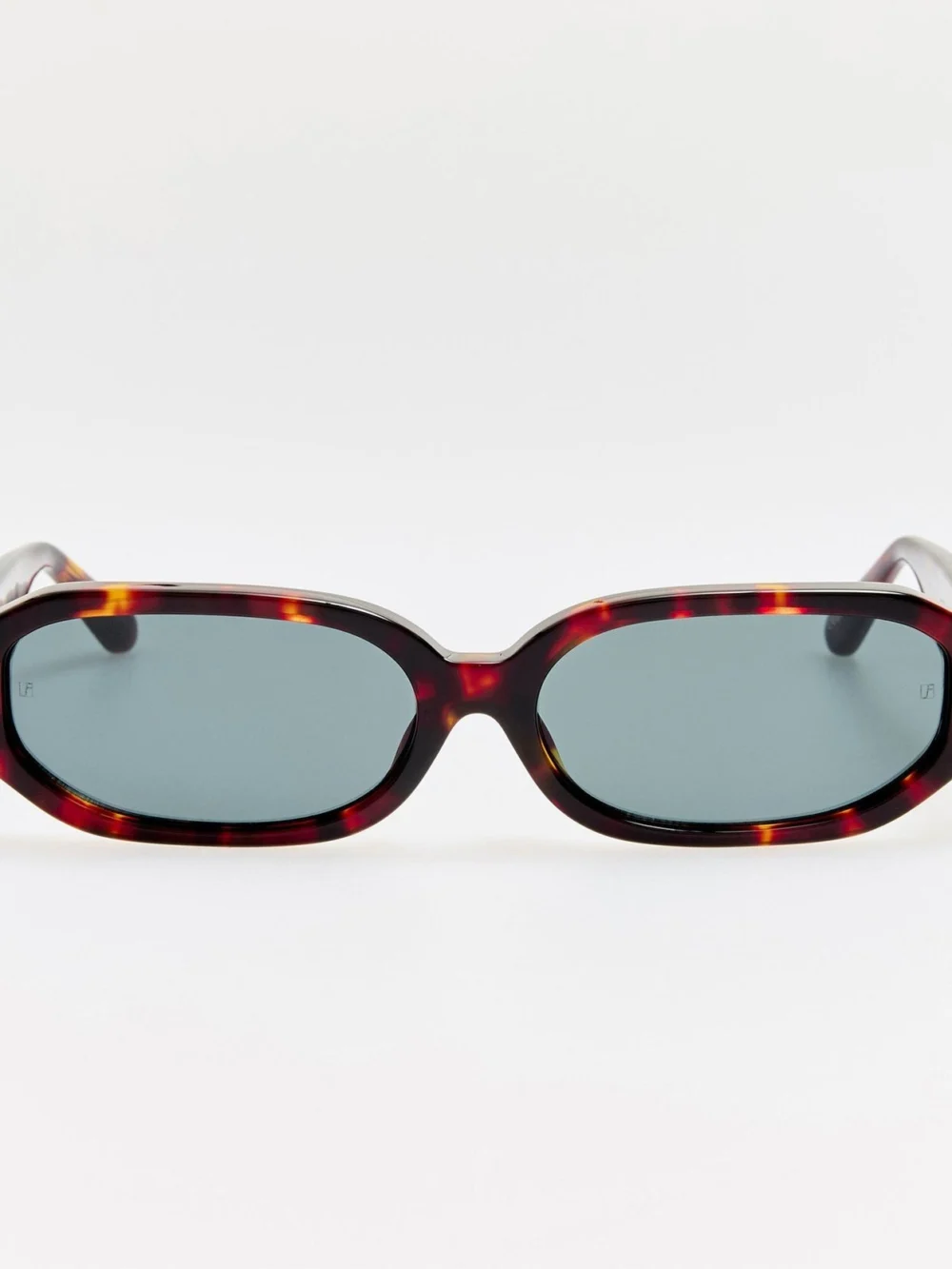 Linda Farrow Laura Sunglasses in dark tortoiseshell
