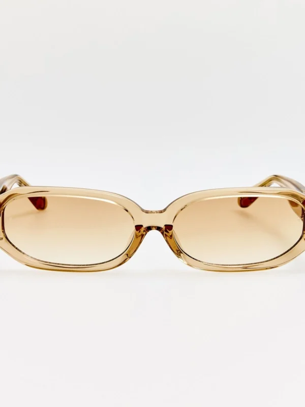 Linda Farrow Laura Sunglasses in Honey