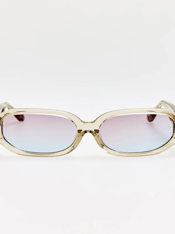 Linda Farrow Laura Sunglasses in Truffle and Dusk