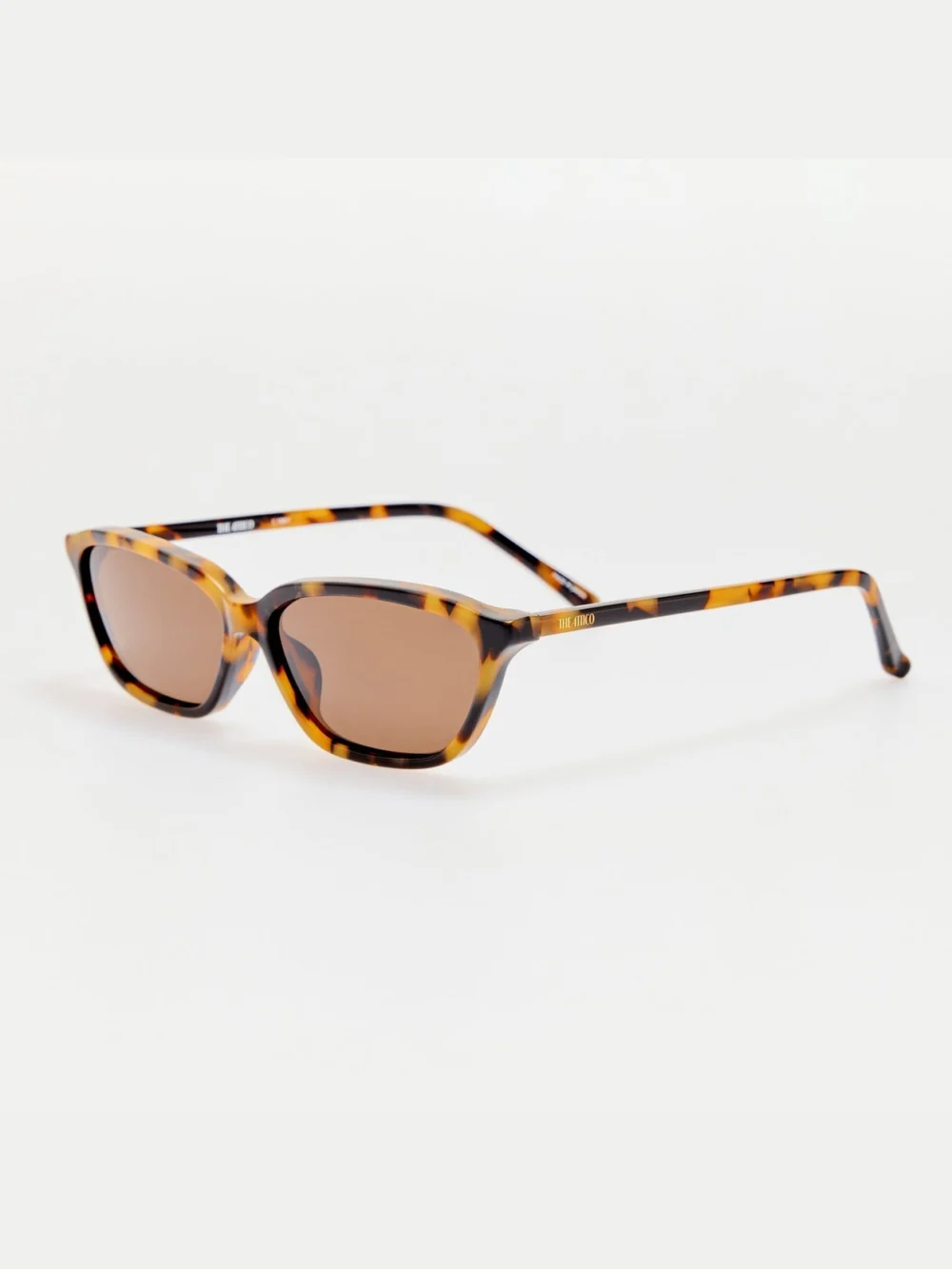 Linda Farrow Libby Sunglasses, tortoiseshell, view 2