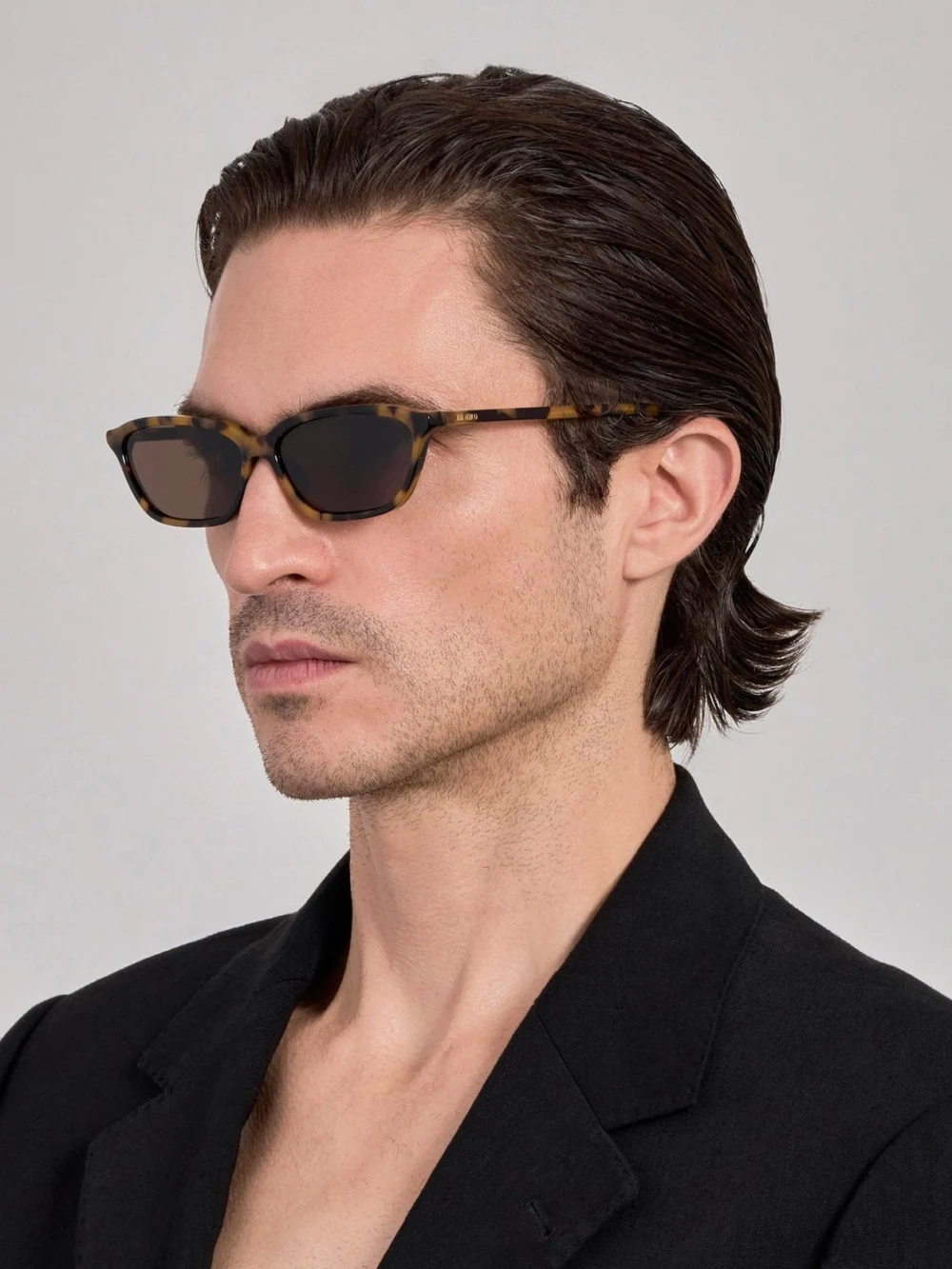 Linda Farrow Libby Sunglasses, tortoiseshell, view 4