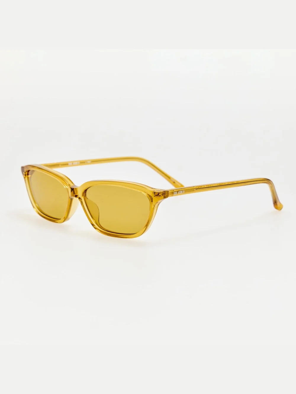 Linda Farrow Libby Sunglasses, yellow, view 2