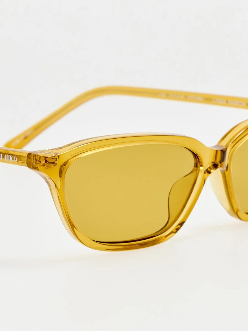 Linda Farrow Libby Sunglasses, yellow, view 6