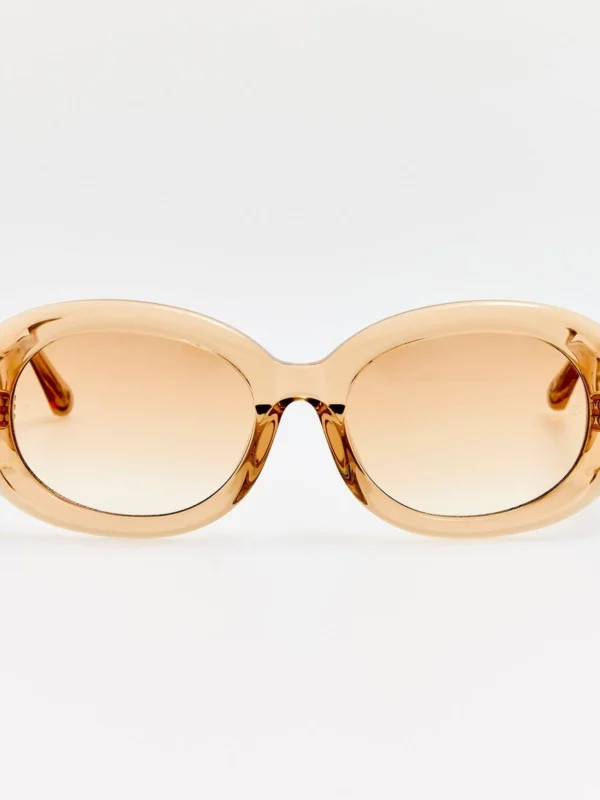 Linda Farrow Lina Sunglasses in Honey