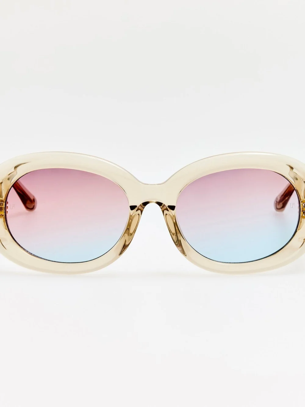 Linda Farrow Lina Sunglasses in truffle and dusk