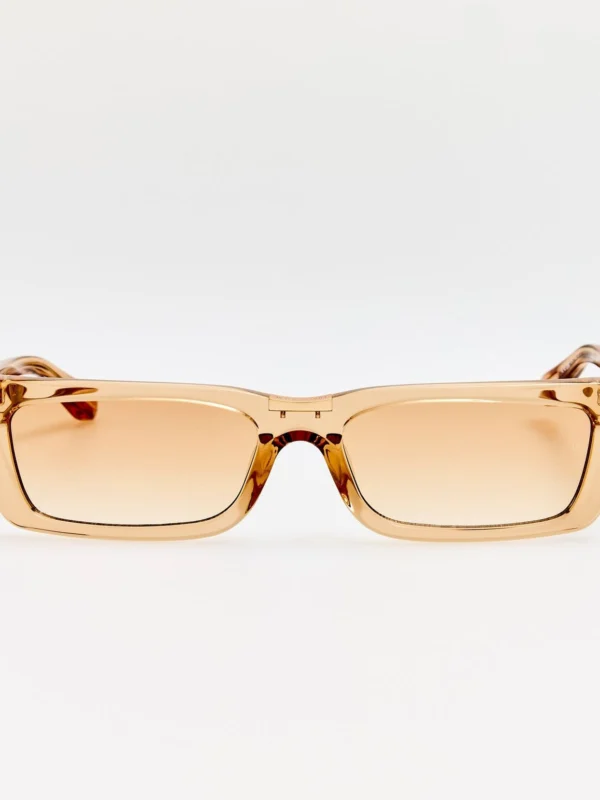 Linda Farrow Lucia Sunglasses in Honey