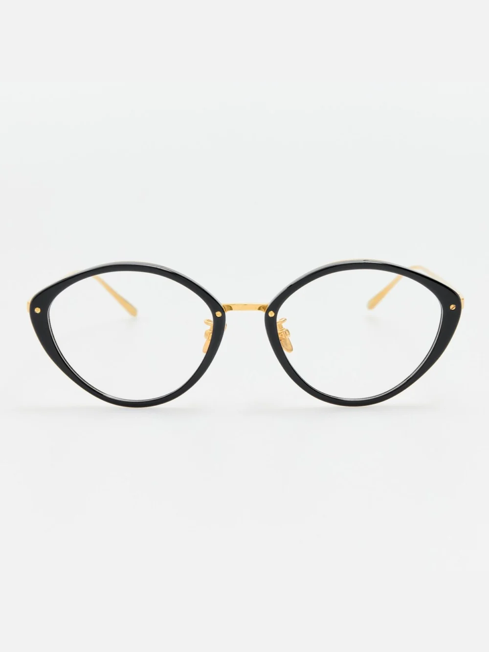 Linda Farrow Lucy Optical Frame in 22k gold and black