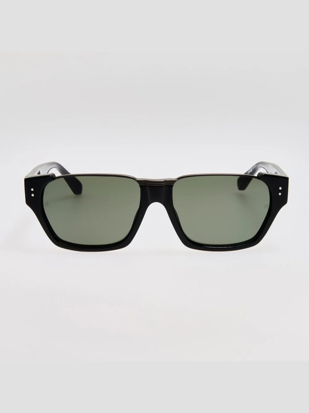 Linda Farrow Marcel Sunglasses in black matt nickel