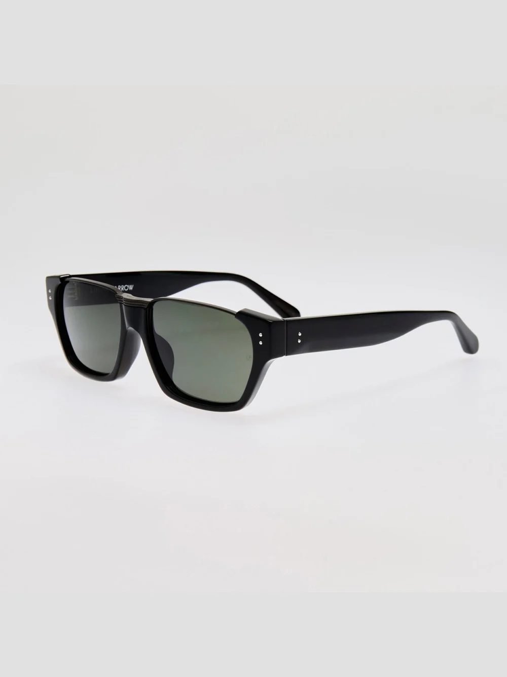 Linda Farrow Marcel Sunglasses, black matt nickel, view 2