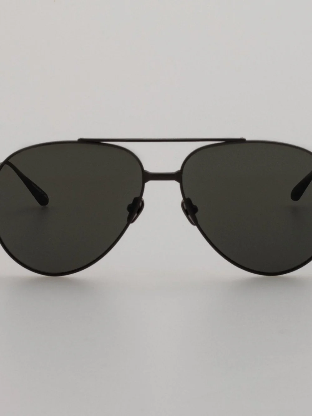 Linda Farrow Marcelo Sunglasses in matt black nickel
