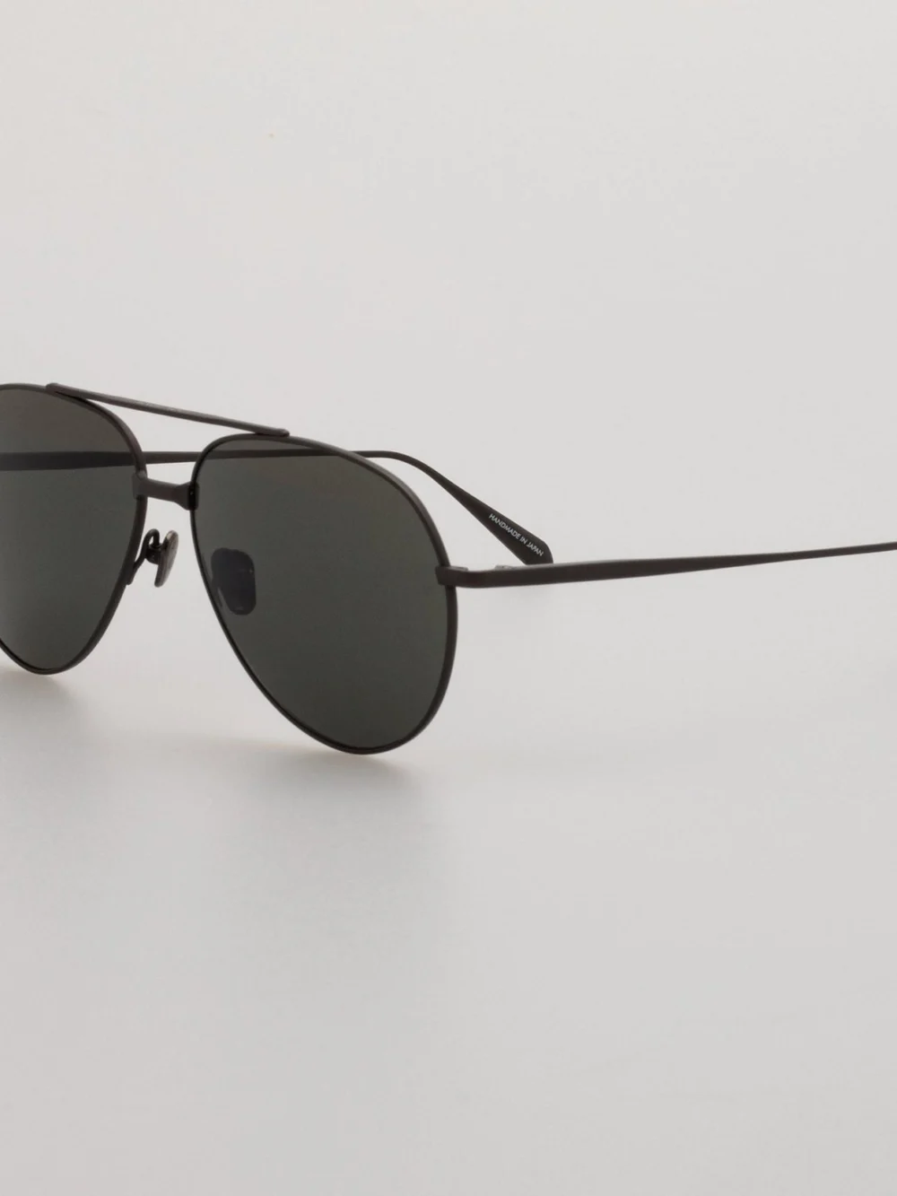 Linda Farrow Marcelo Sunglasses, matt black nickel, view 2