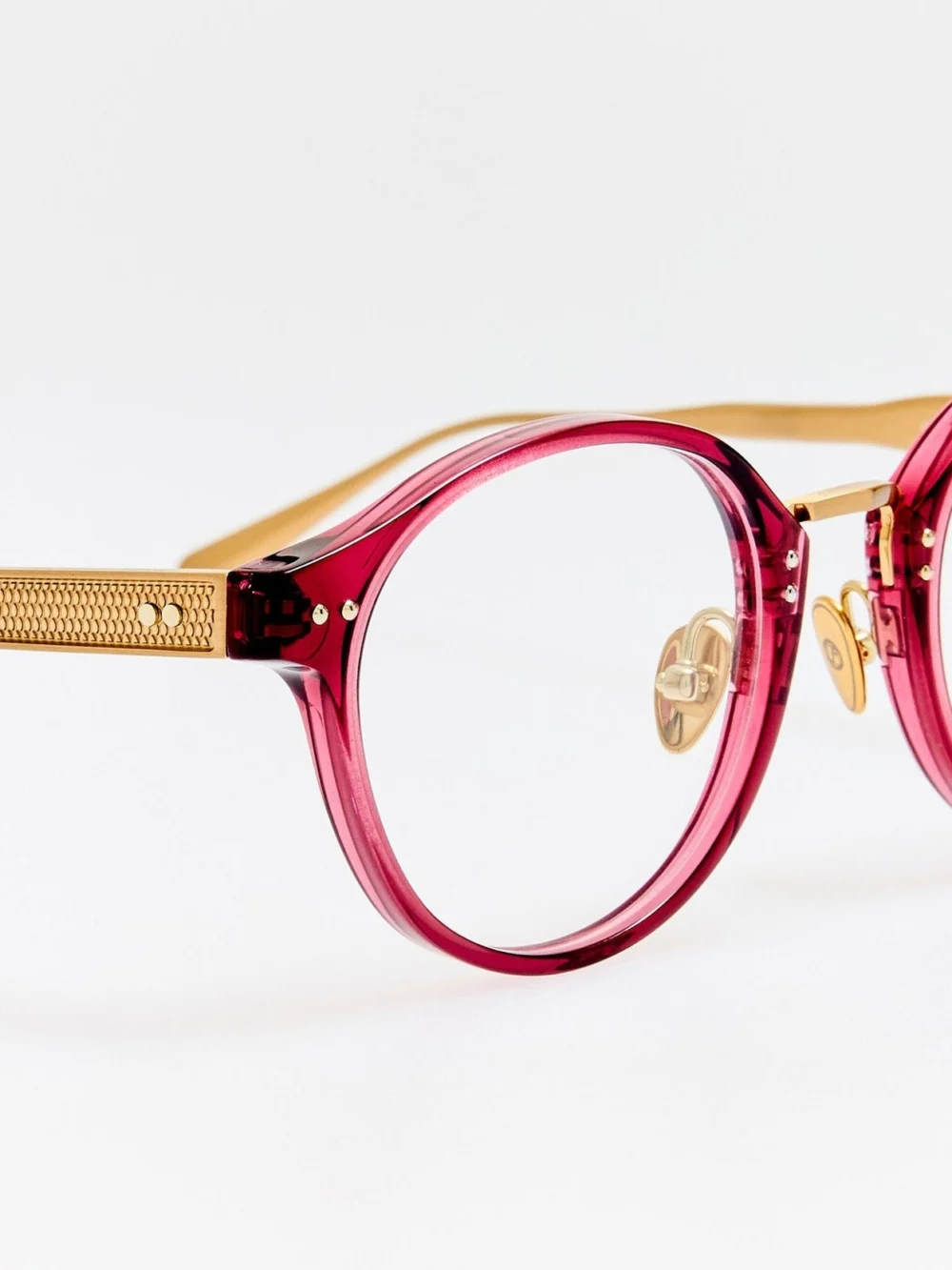 Linda Farrow Marco Optical, wine, view 4
