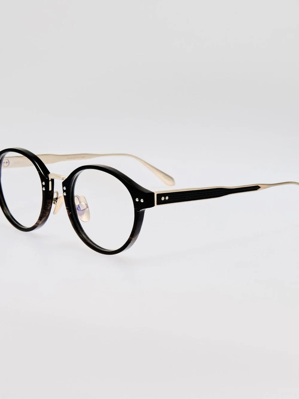 Linda Farrow Marco Oval Optical Frame, buffalo horn and 925 sterling silver, view 2