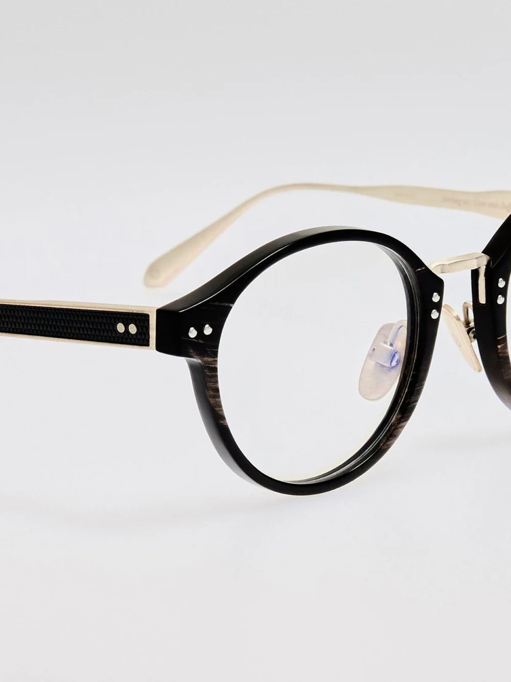 Linda Farrow Marco Oval Optical Frame, buffalo horn and 925 sterling silver, view 5