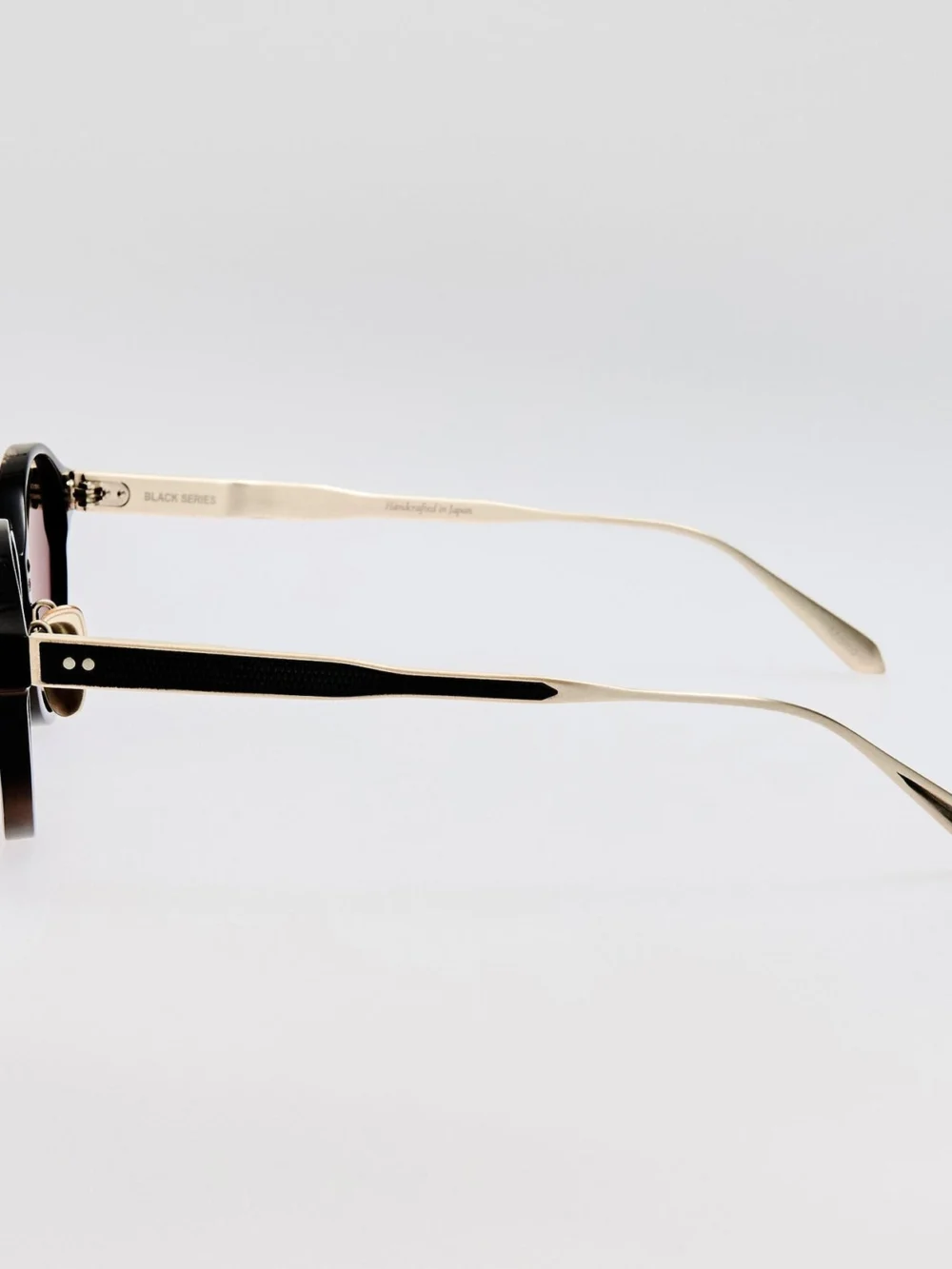 Linda Farrow Marco Oval Sunglasses, buffalo horn and 925 sterling silver, view 6