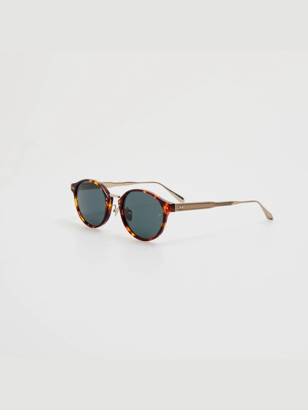 Linda Farrow Marco Sunglasses, dark tortoiseshell, view 2