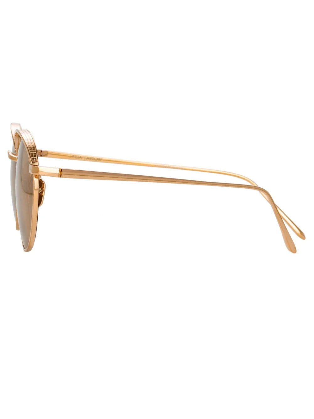 Linda Farrow Marlon Sunglasses, 18k rose gold, view 5