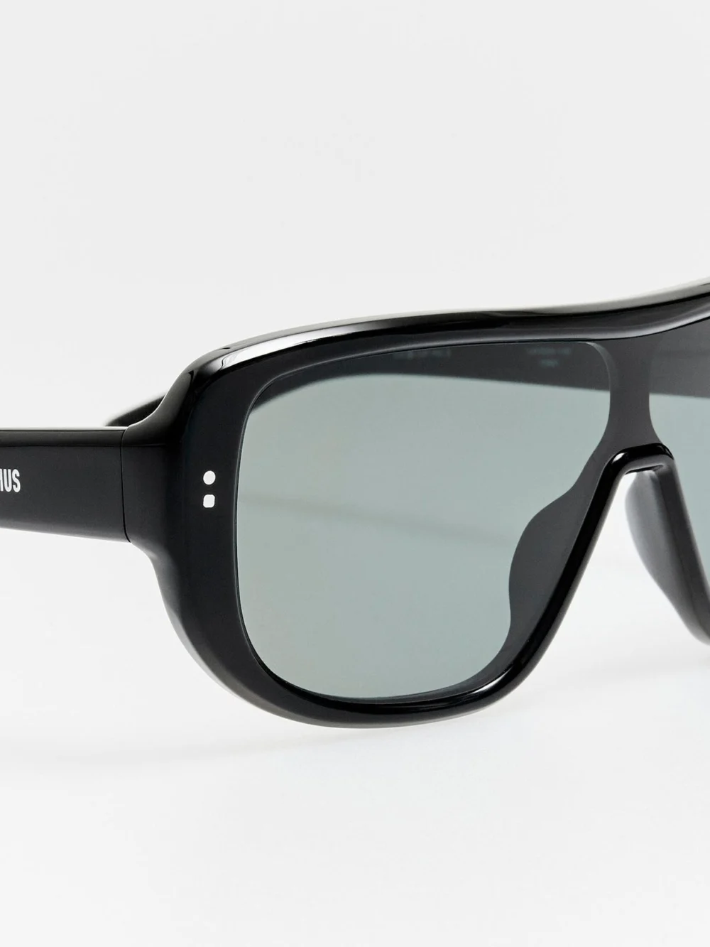 Linda Farrow Masco Sunglasses, black, view 6