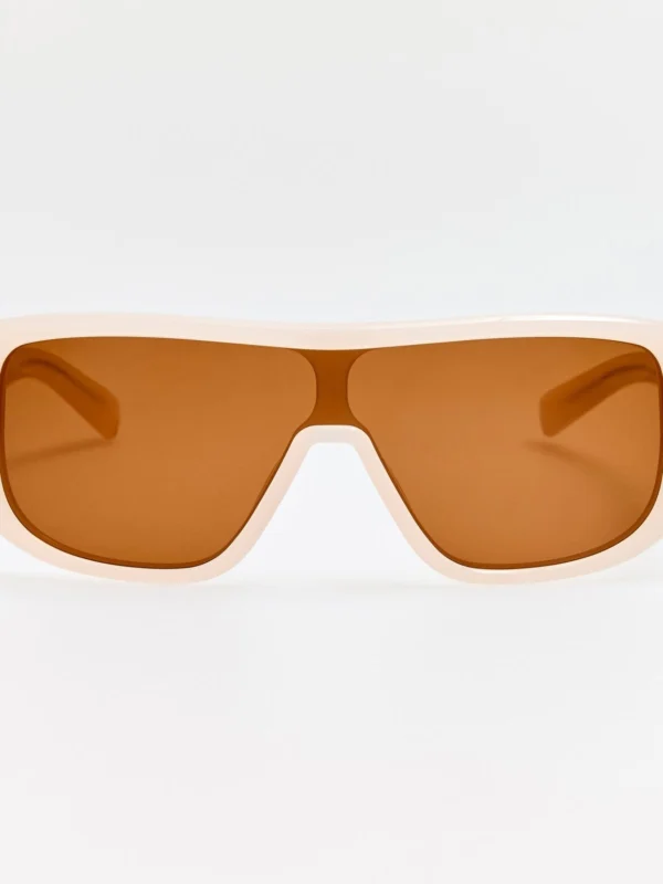 Linda Farrow Masco Sunglasses in Pearl