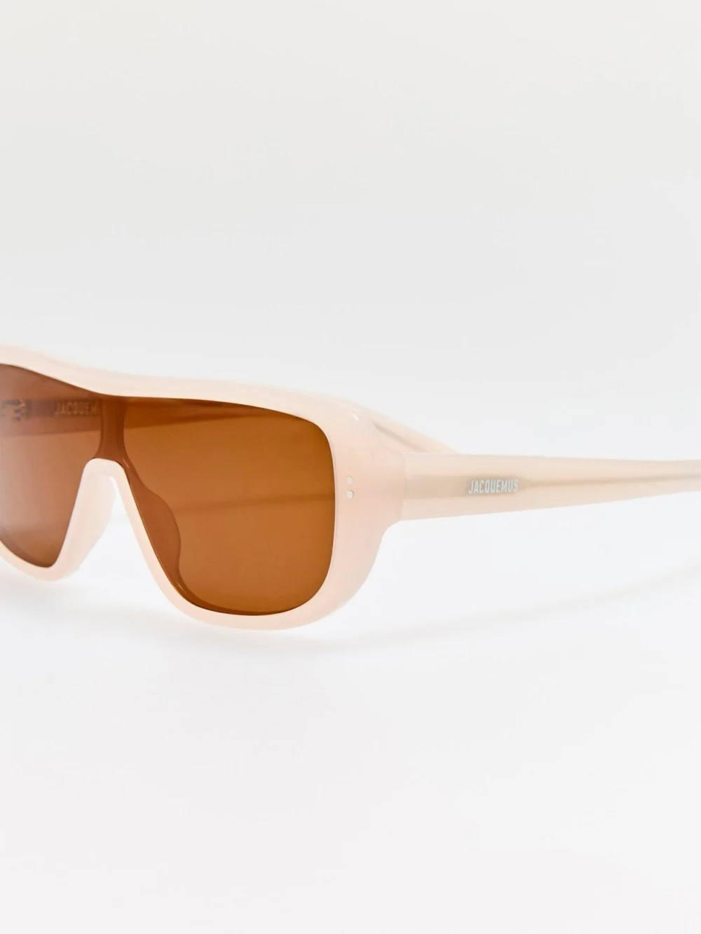 Linda Farrow Masco Sunglasses, pearl, view 2
