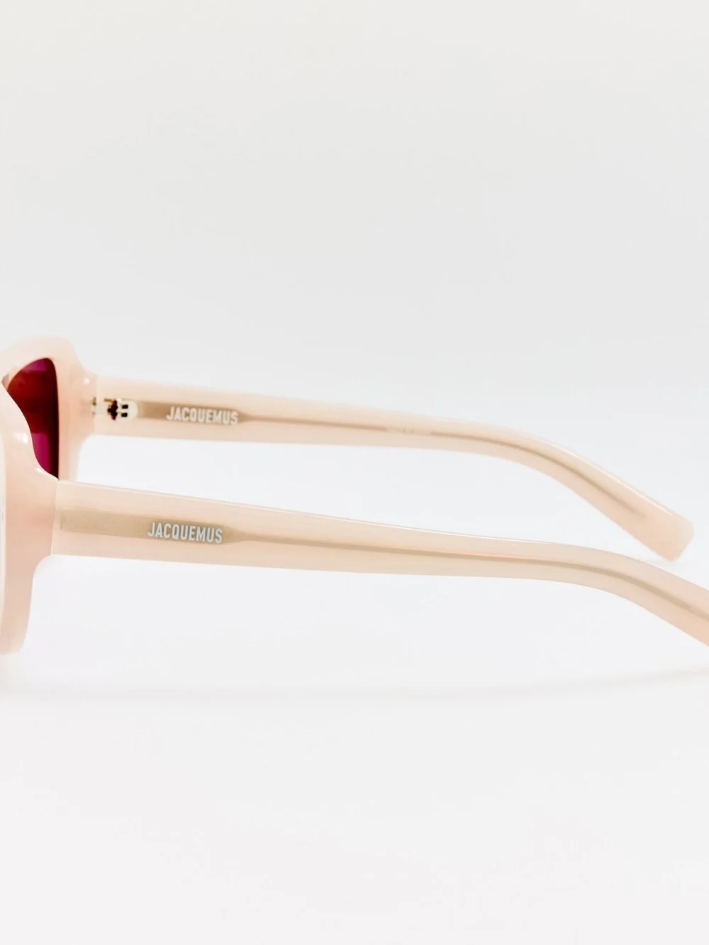 Linda Farrow Masco Sunglasses, pearl, view 4