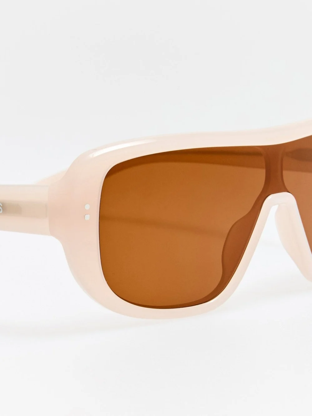 Linda Farrow Masco Sunglasses, pearl, view 5