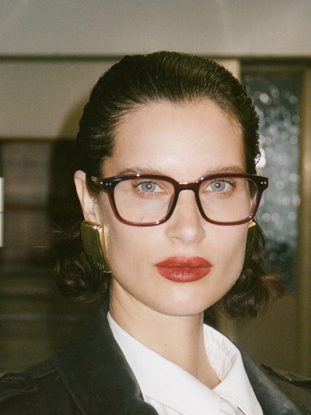 Linda Farrow Mauro Optical, brown, view 3