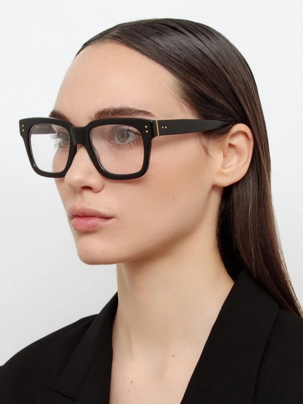 Linda Farrow Max Optical, black, view 3