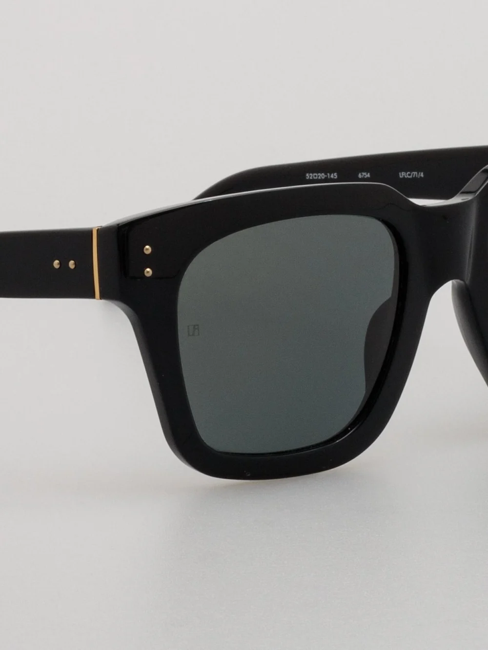 Linda Farrow Max Sunglasses, black frame, view 5