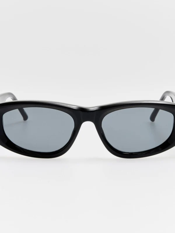Linda Farrow Maya D-Frame Sunglasses in Black and Grey