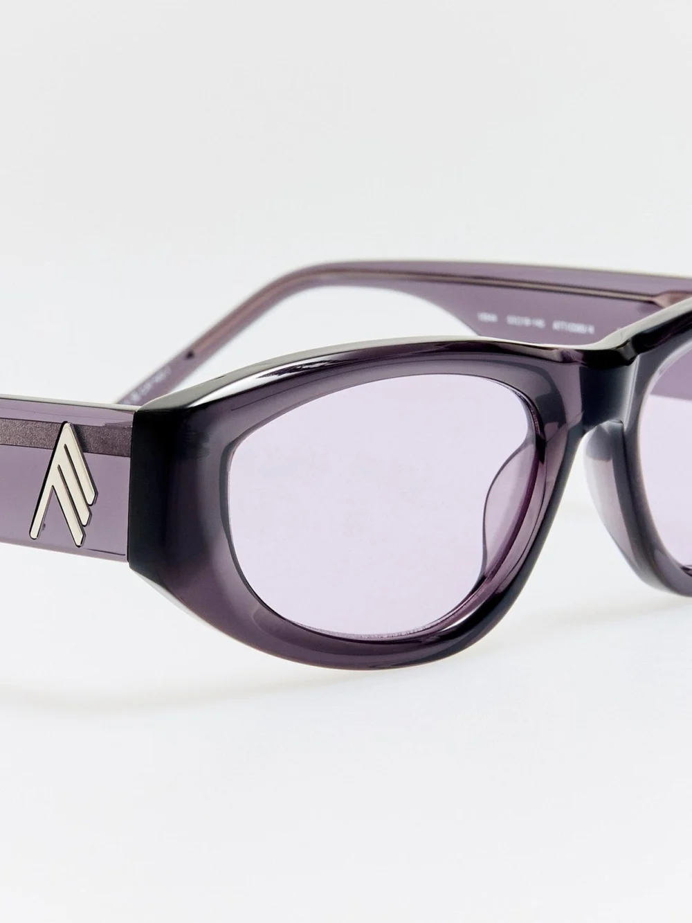 Linda Farrow Maya D-Frame Sunglasses, purple, view 4