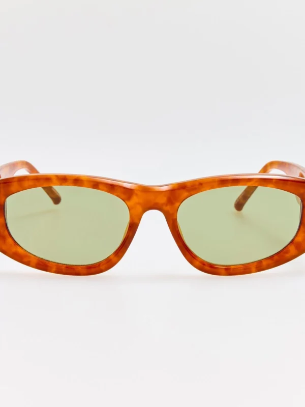 Linda Farrow Maya D-Frame Sunglasses in Tortoiseshell