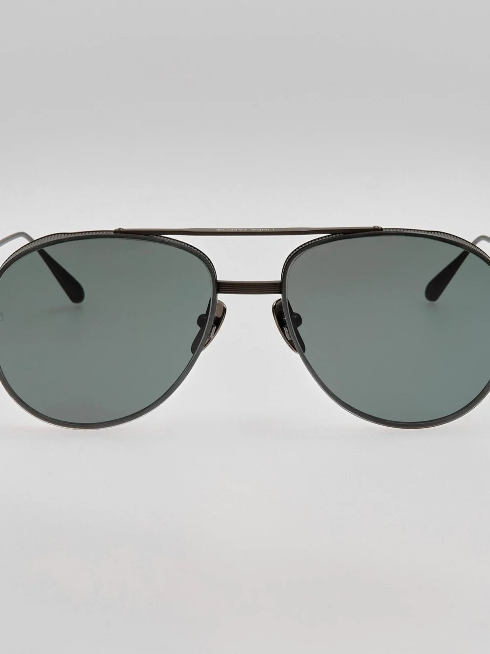 Linda Farrow Meret Sunglasses in matt black nickel