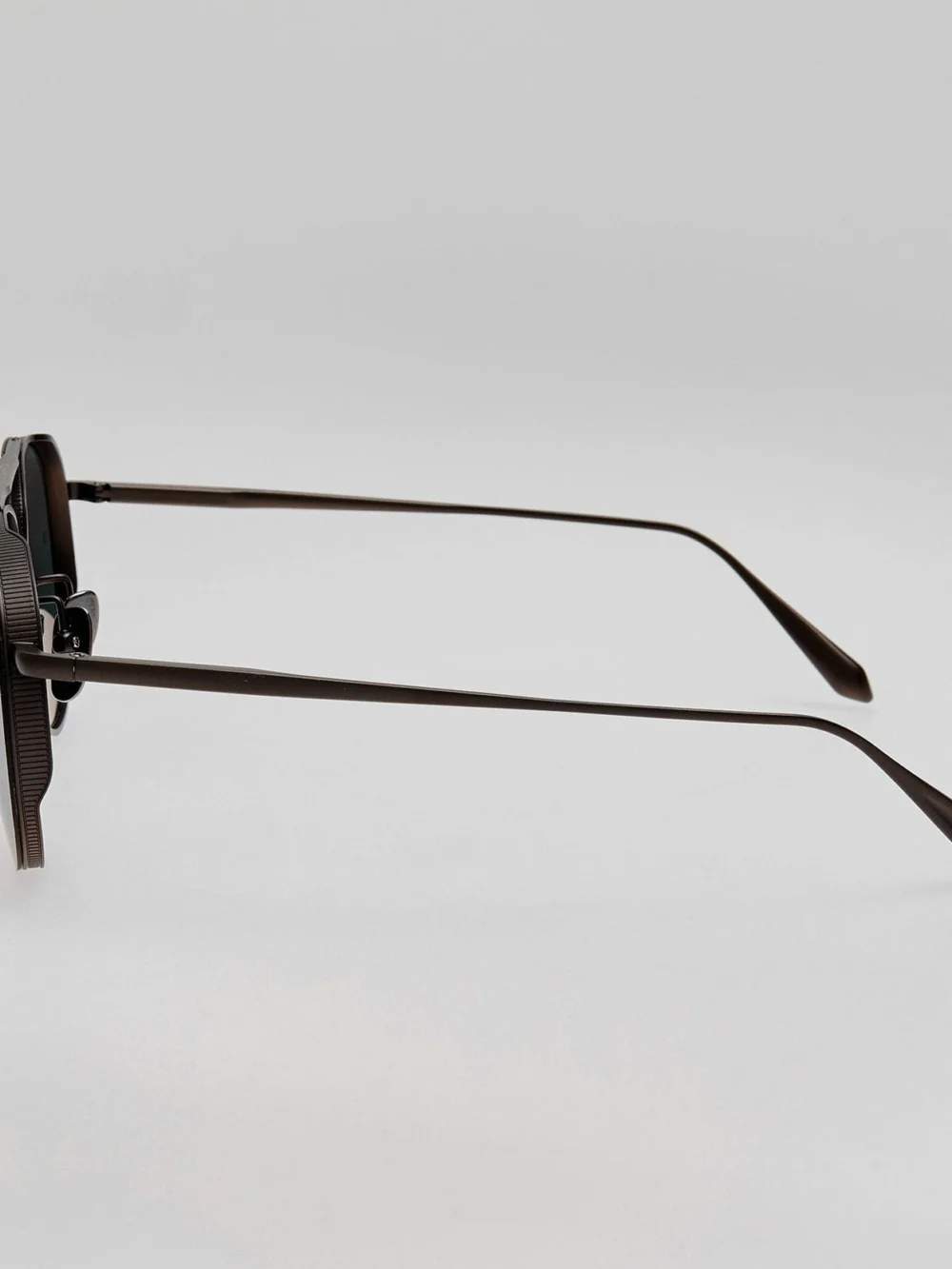 Linda Farrow Meret Sunglasses, matt black nickel, view 5
