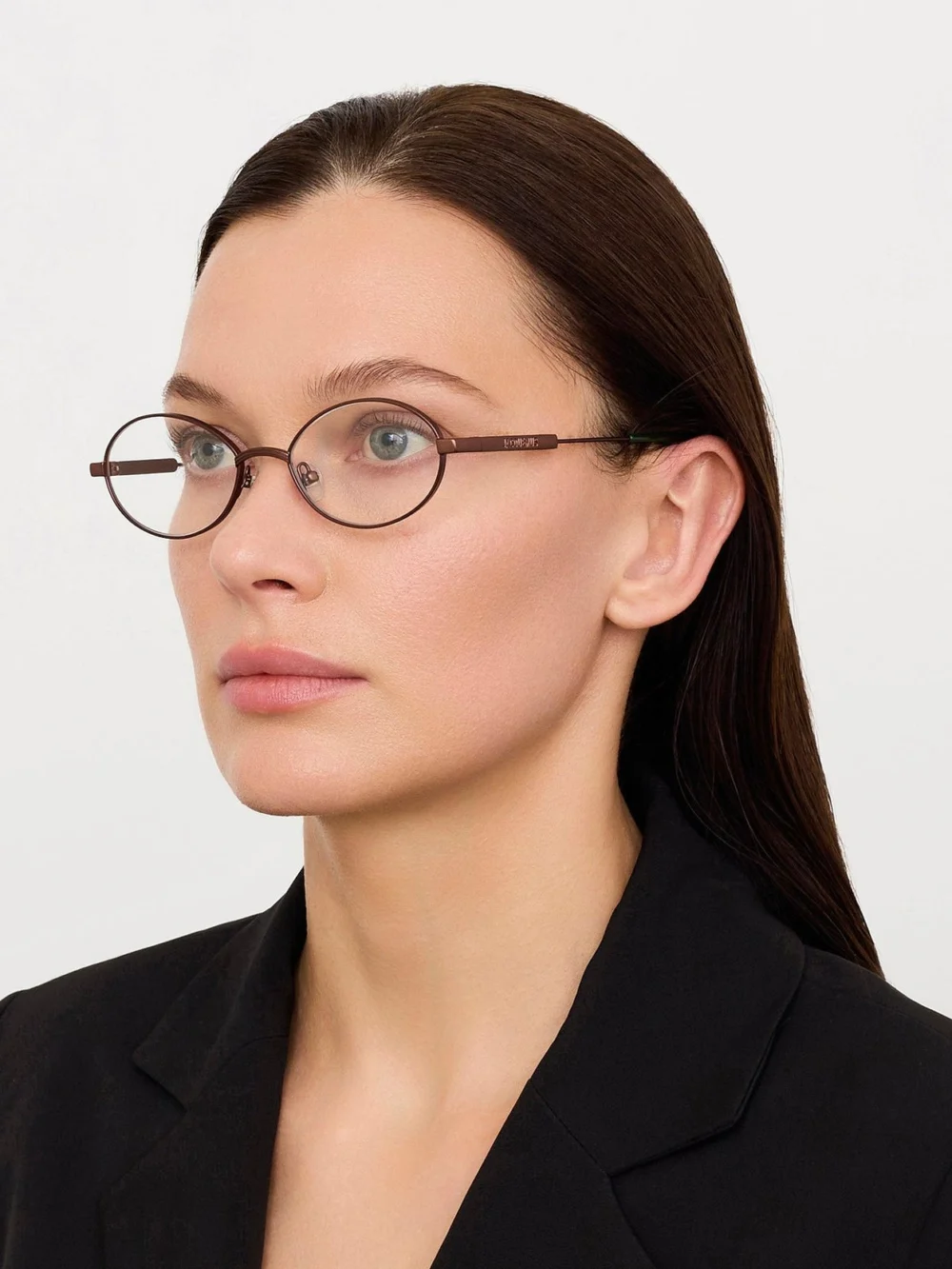 Linda Farrow Meunier Optical, metallic brown, view 3