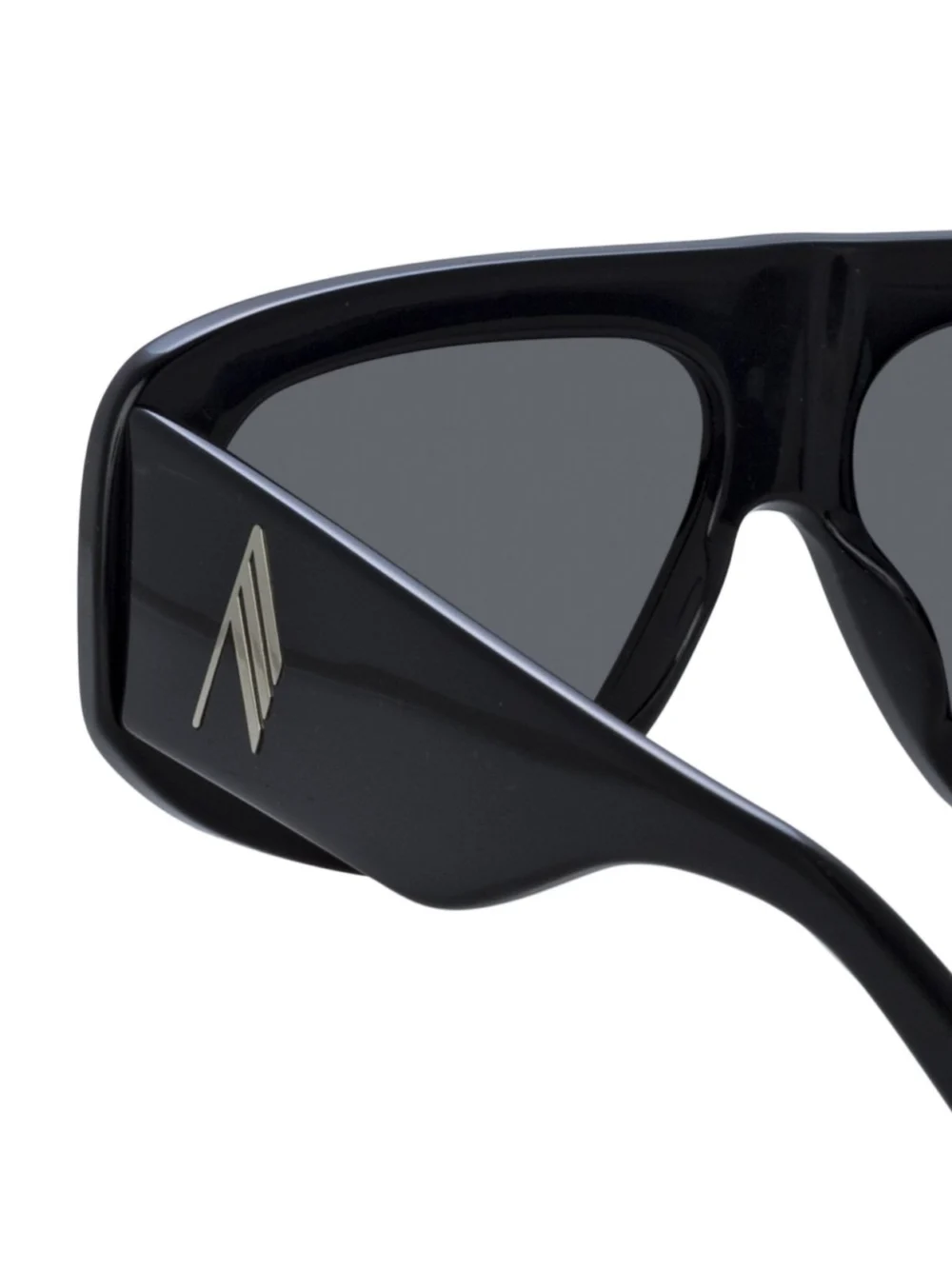 Linda Farrow Milano Oversized Sunglasses, black, view 5