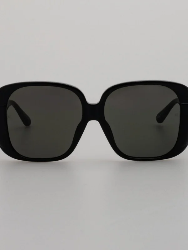 Linda Farrow Mima Sunglasses in Black