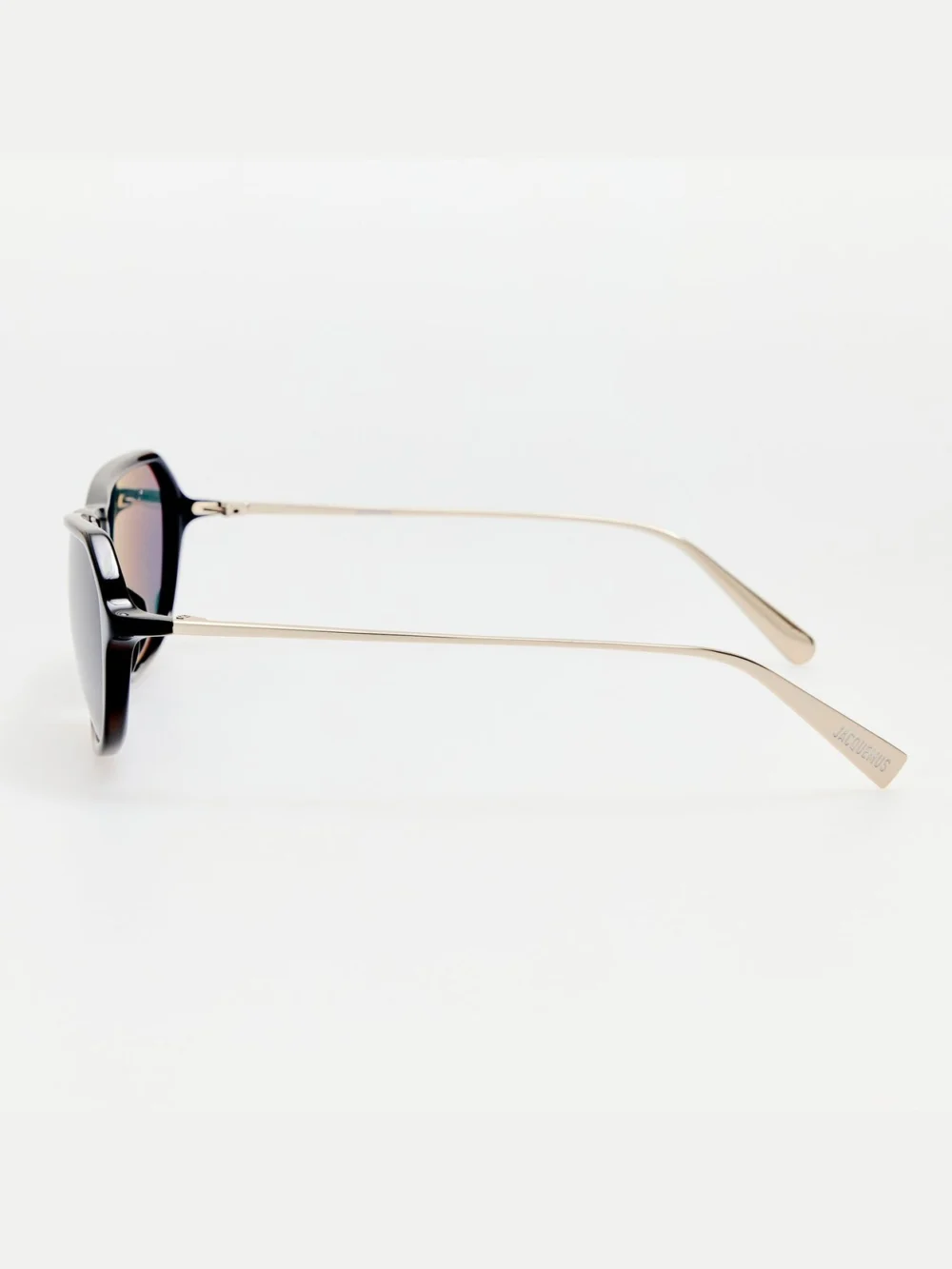 Linda Farrow Mimosa Sunglasses, black and grey, view 6