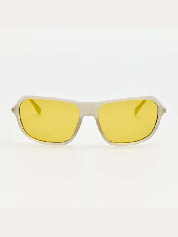 Linda Farrow Mimosa Sunglasses in Smoke and Khaki