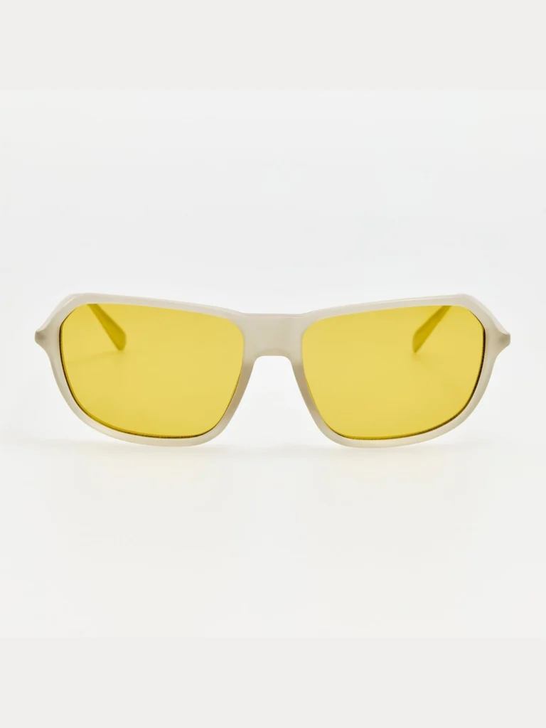 Linda Farrow Mimosa Sunglasses in Smoke and Khaki