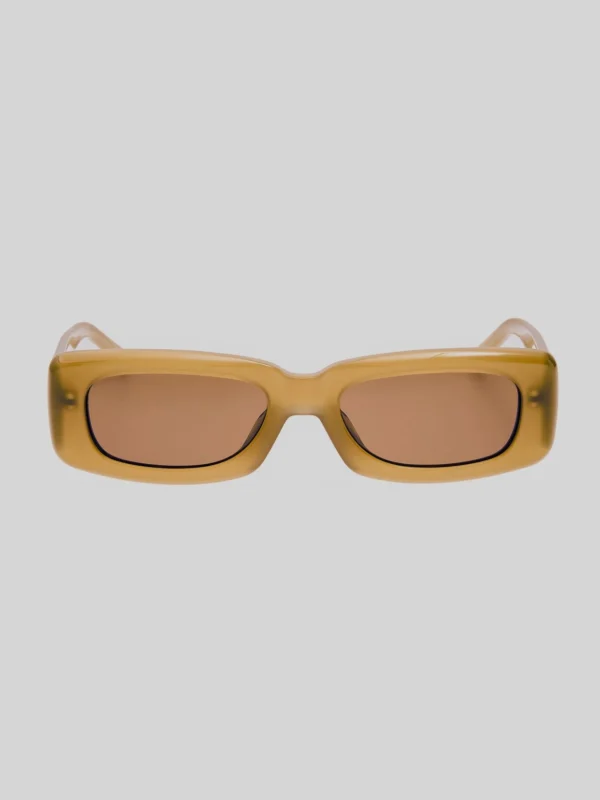 Linda Farrow Mini Marfa Sunglasses in Mastice