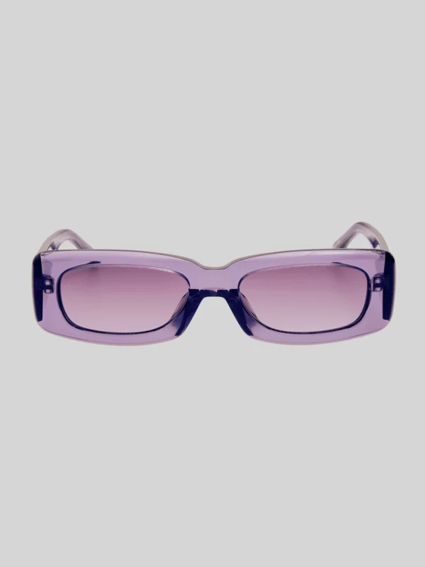 Linda Farrow Mini Marfa Sunglasses in Purple