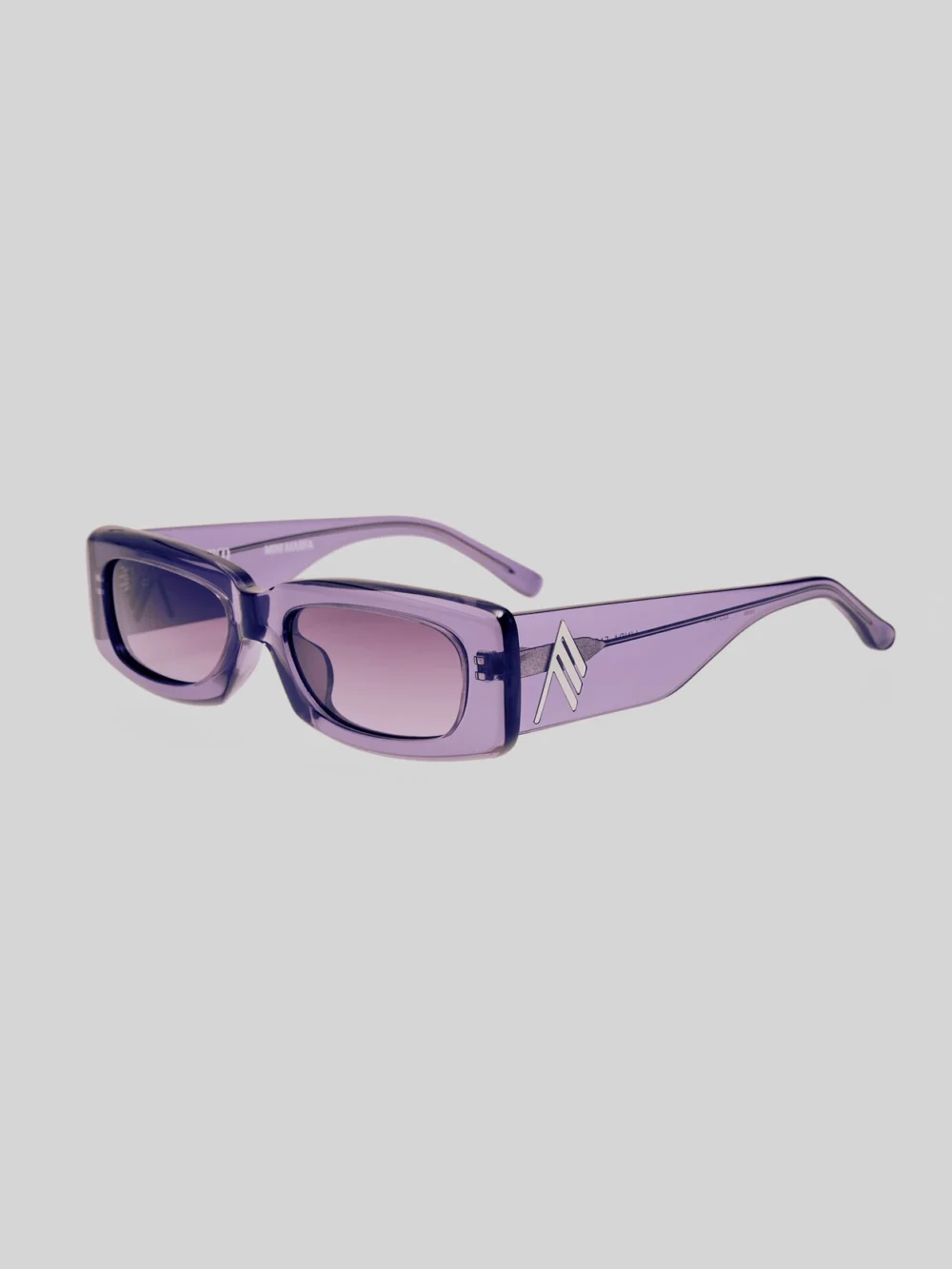 Linda Farrow Mini Marfa Sunglasses, purple, view 3